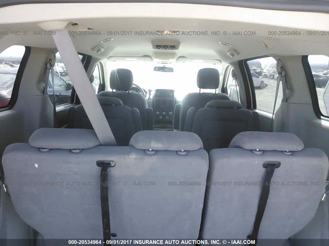 1D8HN44E69B509675 - 2009 DODGE GRAND CARAVAN SE WHITE photo 8