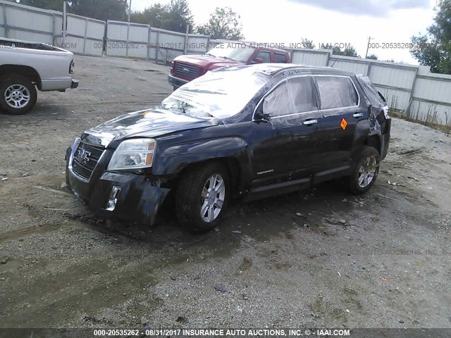 2GKALMEK0D6294076 - 2013 GMC TERRAIN SLE BLACK photo 2