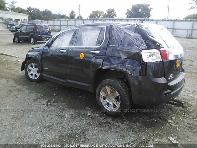 2GKALMEK0D6294076 - 2013 GMC TERRAIN SLE BLACK photo 3