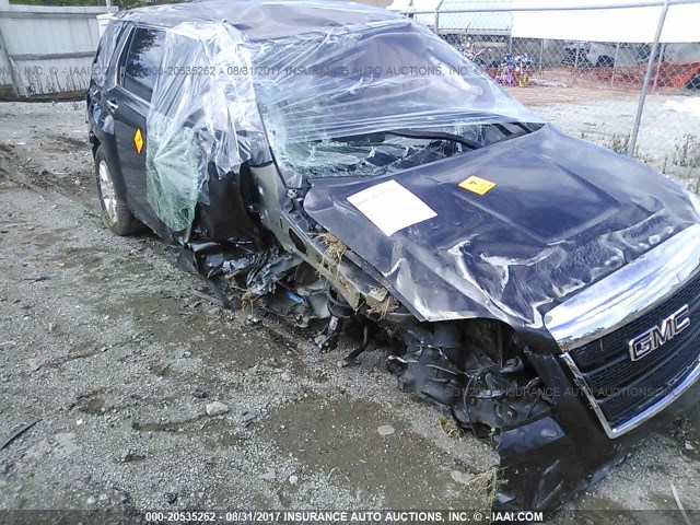 2GKALMEK0D6294076 - 2013 GMC TERRAIN SLE BLACK photo 6