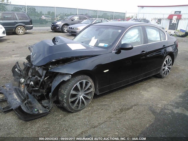 WBAVD53598AV14964 - 2008 BMW 335 XI BLACK photo 2