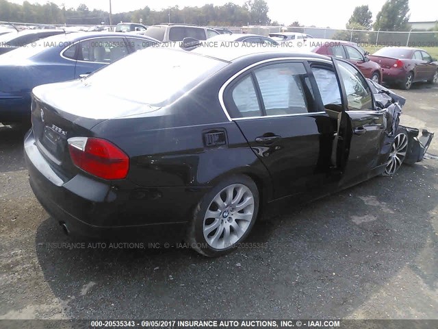 WBAVD53598AV14964 - 2008 BMW 335 XI BLACK photo 4