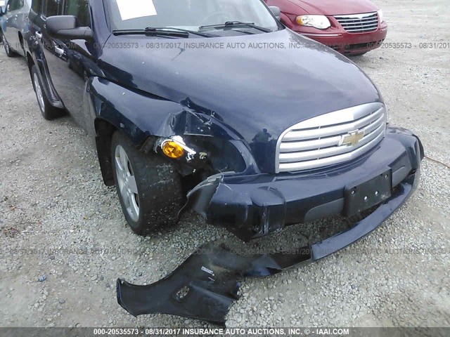 3GNDA13D67S611552 - 2007 CHEVROLET HHR LS BLUE photo 6