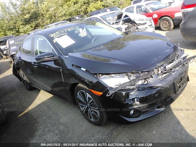 19XFC1F78HE005025 - 2017 HONDA CIVIC EXL BLACK photo 1