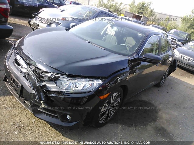 19XFC1F78HE005025 - 2017 HONDA CIVIC EXL BLACK photo 2