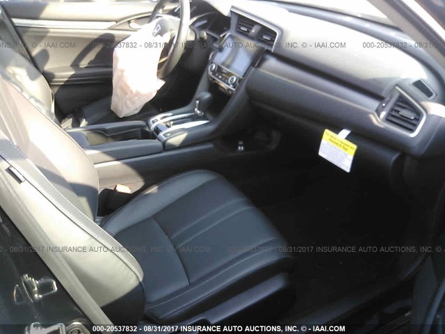 19XFC1F78HE005025 - 2017 HONDA CIVIC EXL BLACK photo 5