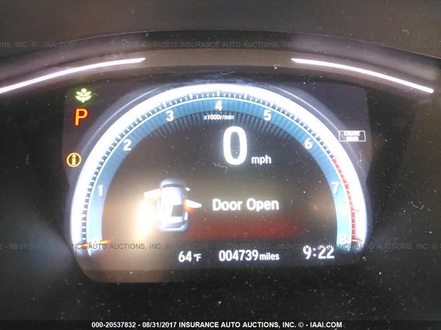 19XFC1F78HE005025 - 2017 HONDA CIVIC EXL BLACK photo 7