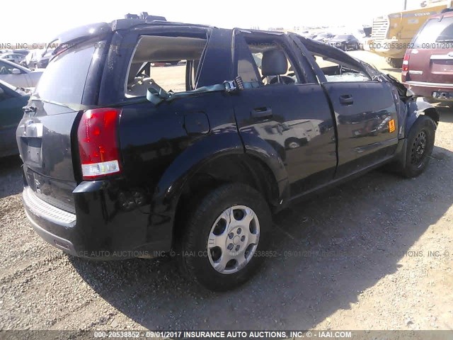 5GZCZ33D86S840381 - 2006 SATURN VUE BLACK photo 4