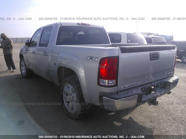 2GTEK13Y281158783 - 2008 GMC SIERRA K1500 GRAY photo 3