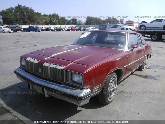 3M47F8R478133 - 1978 OLDSMOBILE CUTLAS  MAROON photo 6