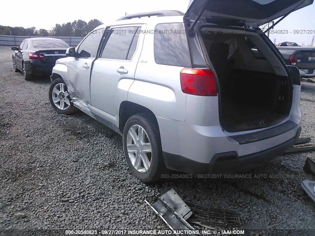 2CTALDEW4A6343794 - 2010 GMC TERRAIN SLE SILVER photo 3