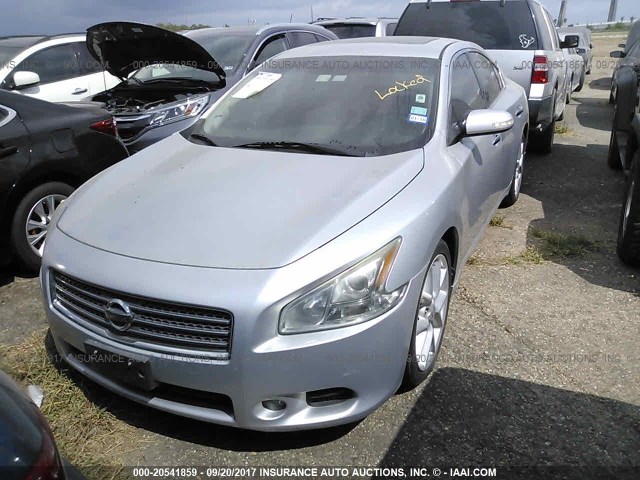 1N4AA51E69C819458 - 2009 NISSAN MAXIMA S/SV SILVER photo 2