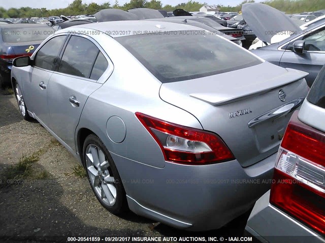 1N4AA51E69C819458 - 2009 NISSAN MAXIMA S/SV SILVER photo 3