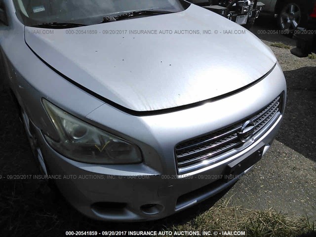 1N4AA51E69C819458 - 2009 NISSAN MAXIMA S/SV SILVER photo 6