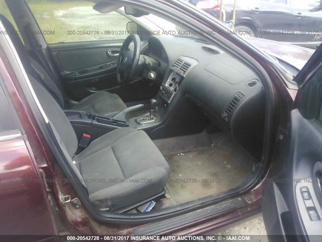 JN1DA31D22T436192 - 2002 NISSAN MAXIMA GLE/GXE/SE BURGUNDY photo 5