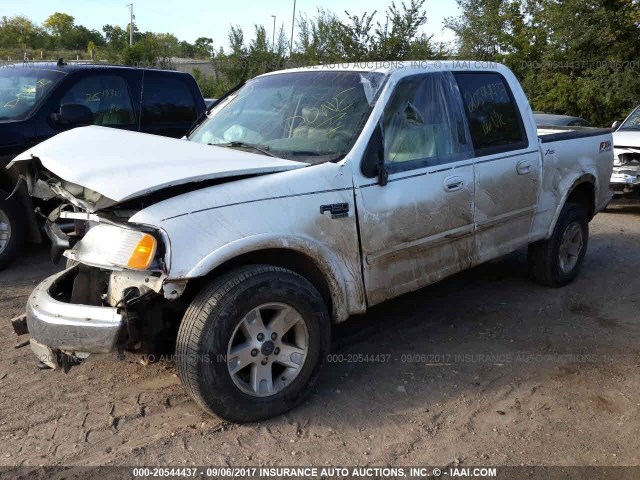 1FTRW08L53KC22398 - 2003 FORD F150 SUPERCREW WHITE photo 2