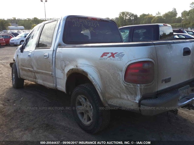 1FTRW08L53KC22398 - 2003 FORD F150 SUPERCREW WHITE photo 3