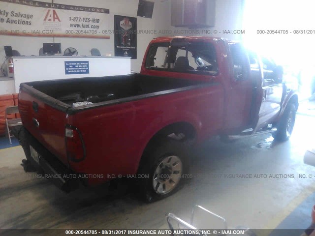 1FTSX21R38EB62975 - 2008 FORD F250 SUPER DUTY RED photo 4
