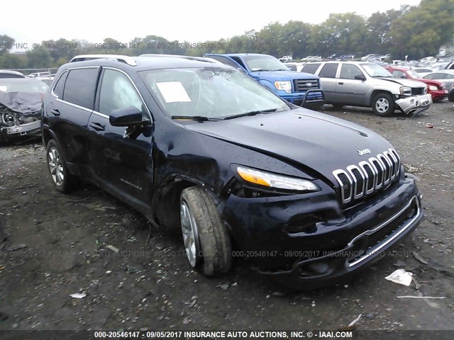 1C4PJLDS5FW572812 - 2015 JEEP CHEROKEE LIMITED BLUE photo 1