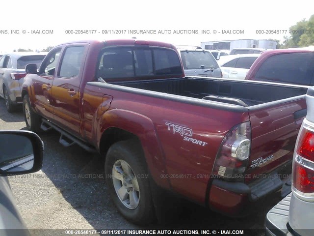 5TFKU4HNXBX001123 - 2011 TOYOTA TACOMA DBL CAB PRERUNNER LNG BED RED photo 3