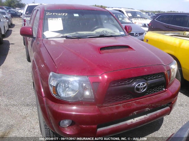 5TFKU4HNXBX001123 - 2011 TOYOTA TACOMA DBL CAB PRERUNNER LNG BED RED photo 6