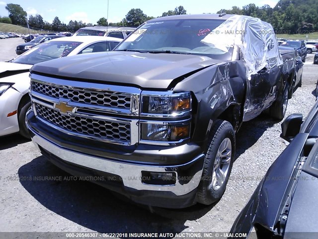 3GCPCREC3FG467544 - 2015 CHEVROLET SILVERADO C1500 LT BROWN photo 2