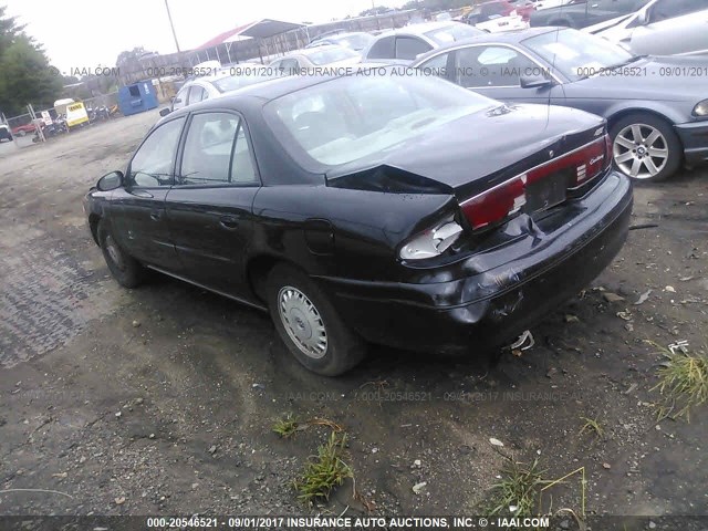 2G4WS52J431172303 - 2003 BUICK CENTURY CUSTOM BLACK photo 3