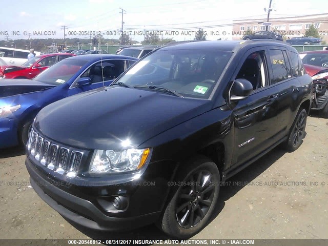 1C4NJCEB8CD684498 - 2012 JEEP COMPASS LATITUDE შავი ფოტო 2