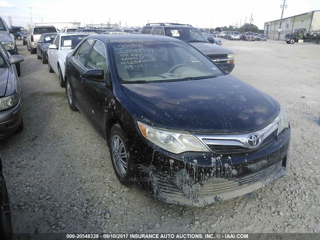 4T4BF1FK3CR174486 - 2012 TOYOTA CAMRY SE/LE/XLE BLACK photo 1