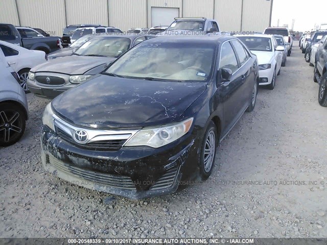 4T4BF1FK3CR174486 - 2012 TOYOTA CAMRY SE/LE/XLE BLACK photo 2