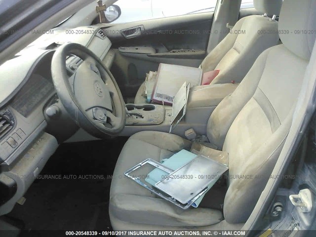 4T4BF1FK3CR174486 - 2012 TOYOTA CAMRY SE/LE/XLE BLACK photo 5