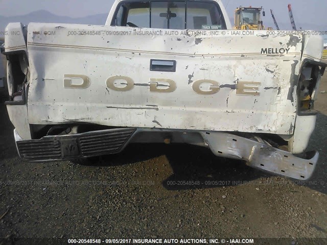 1B7GR14X2JS676814 - 1988 DODGE DAKOTA WHITE photo 6