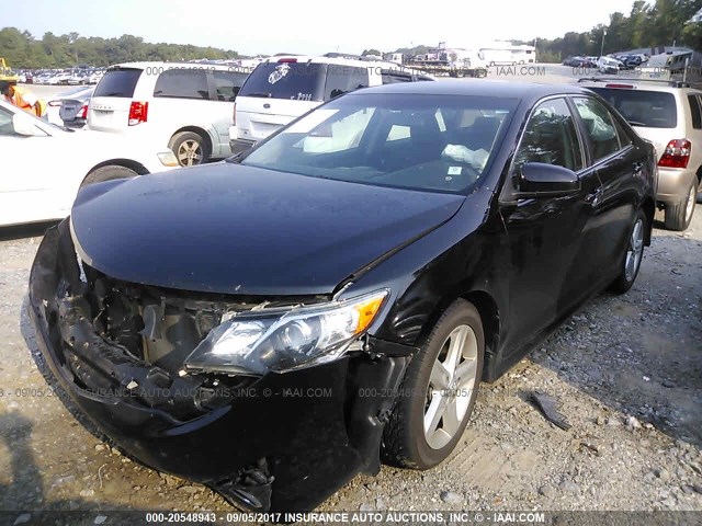 4T1BF1FK0EU423274 - 2014 TOYOTA CAMRY L/SE/LE/XLE BLACK photo 2