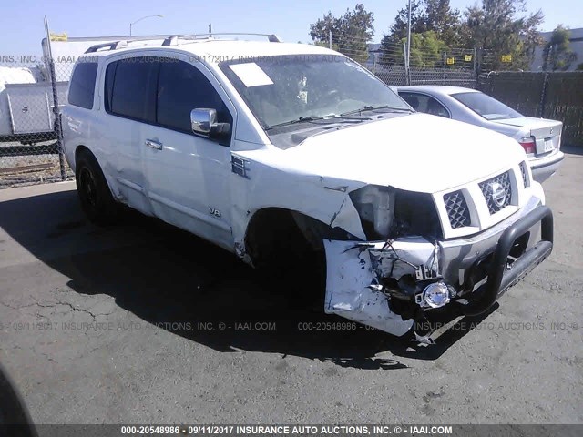 5N1AA08A65N713893 - 2005 NISSAN ARMADA SE/LE WHITE photo 1