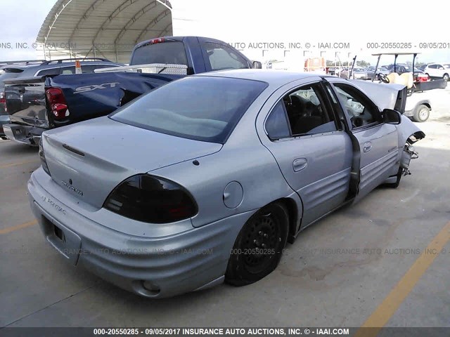 1G2NE52T6XM858995 - 1999 PONTIAC GRAND AM SE SILVER photo 4