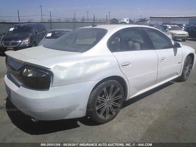 1G2HZ54Y05U175780 - 2005 PONTIAC BONNEVILLE GXP WHITE photo 4