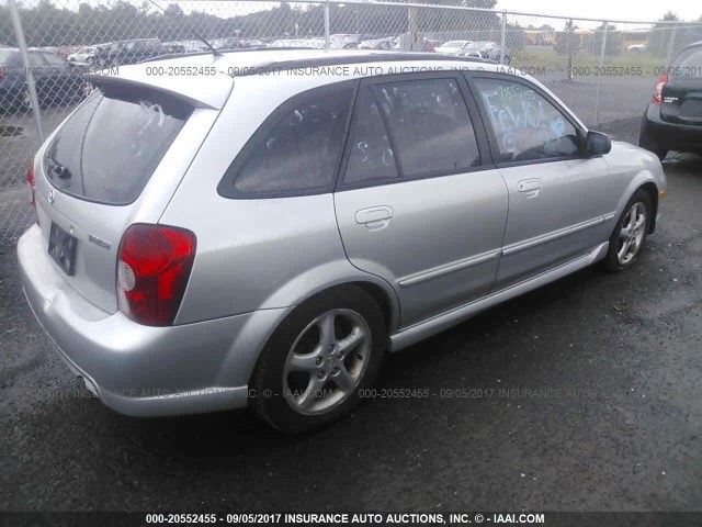 JM1BJ245821463816 - 2002 MAZDA PROTEGE PR5 银色 照片 4