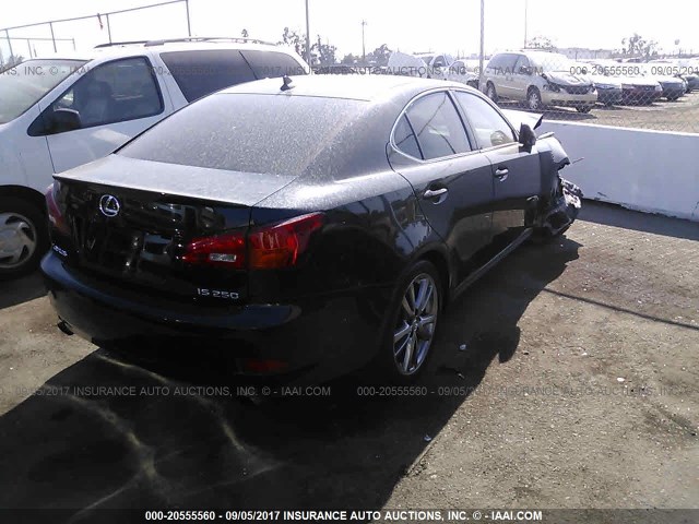 JTHBK262085085023 - 2008 LEXUS IS 250 BLACK photo 4