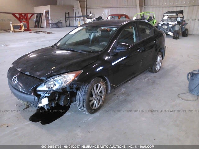 JM1BL1V72C1672426 - 2012 MAZDA 3 I BLACK photo 2