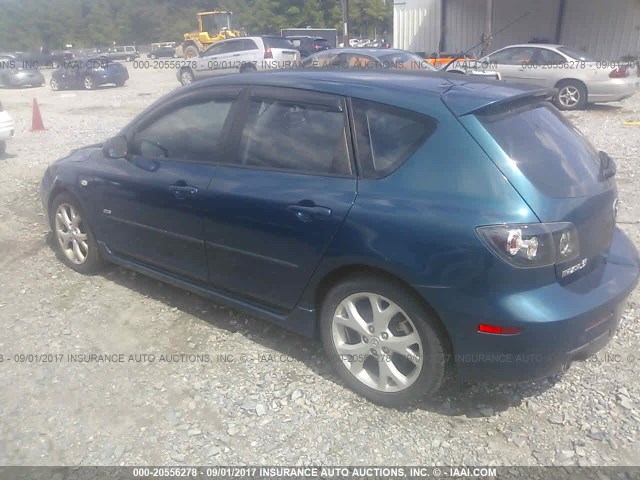 JM1BK343X81844061 - 2008 MAZDA 3 HATCHBACK BLUE photo 3