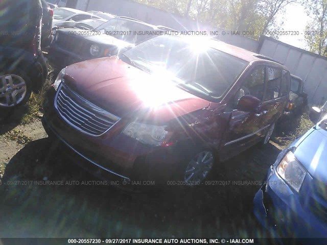 2C4RC1BG3FR627708 - 2015 CHRYSLER TOWN & COUNTRY TOURING RED photo 2