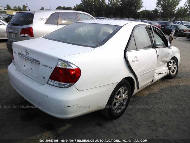 4T1BF32K76U631316 - 2006 TOYOTA CAMRY LE/XLE/SE 白色 照片 4