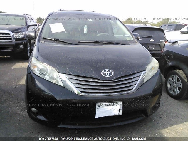 5TDYK3DCXBS008688 - 2011 TOYOTA SIENNA XLE/LIMITED BLACK photo 6