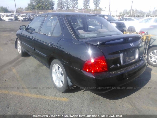 3N1CB51D45L541586 - 2005 NISSAN SENTRA 1.8/1.8S BLACK photo 3