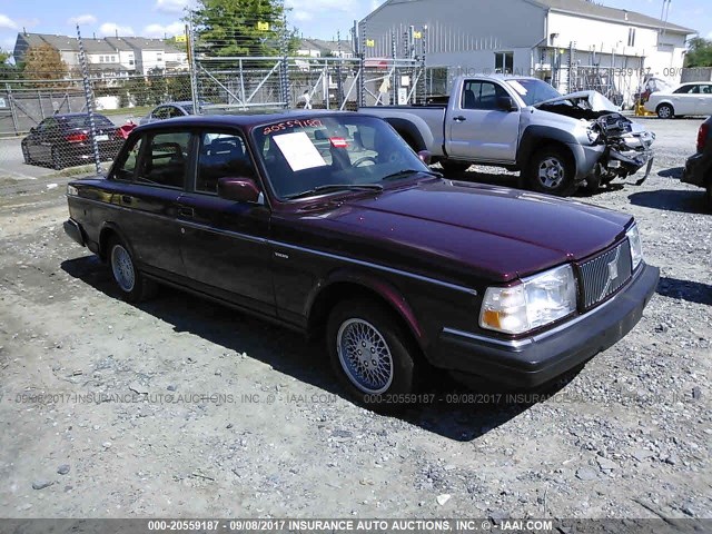 YV1AS880XP1489992 - 1993 VOLVO 240 MAROON photo 1