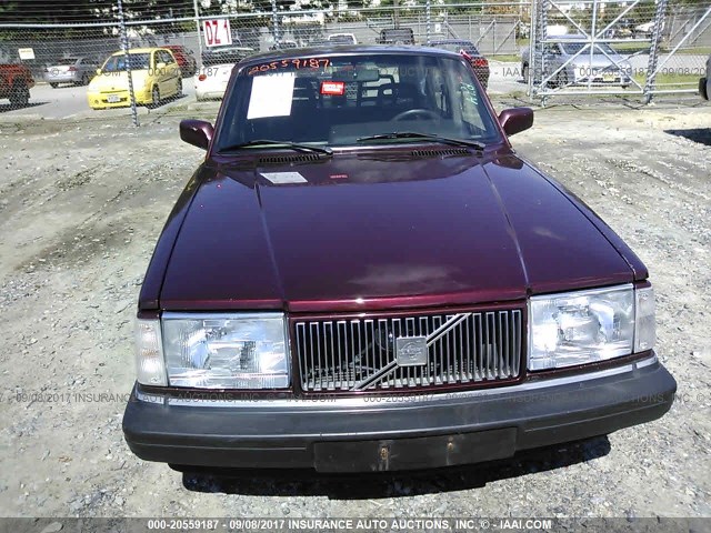 YV1AS880XP1489992 - 1993 VOLVO 240 MAROON photo 6