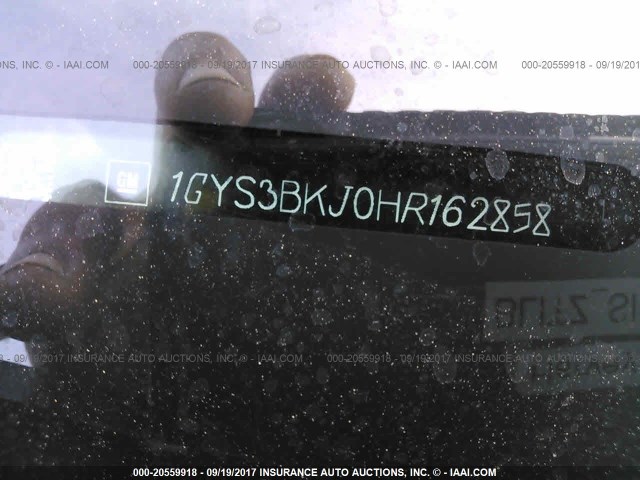 1GYS3BKJ0HR162858 - 2017 CADILLAC ESCALADE LUXURY Qara foto 9