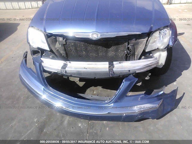 2A8GM68X27R149171 - 2007 CHRYSLER PACIFICA TOURING BLUE photo 6