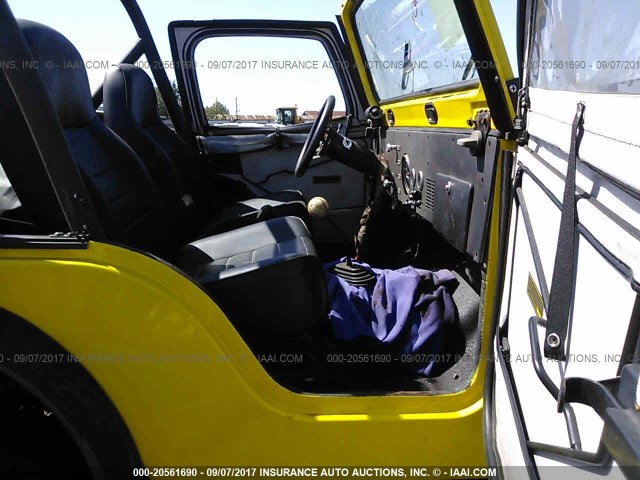 J9F83AC102040 - 1979 JEEP CJ-5 YELLOW photo 5