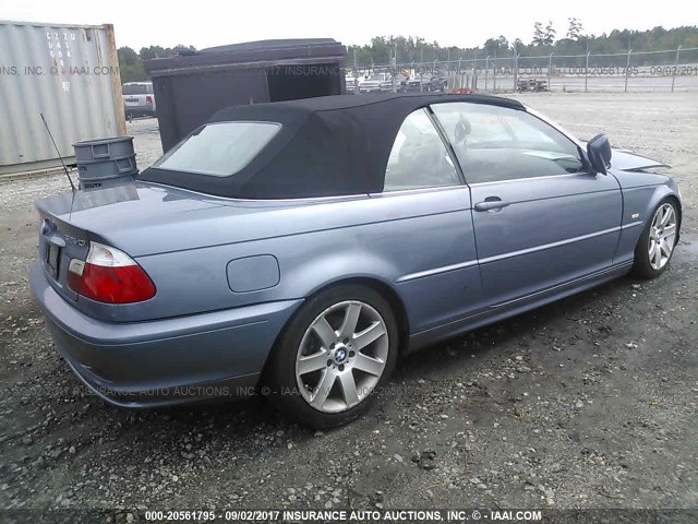 WBABS33472PG84168 - 2002 BMW 325 CI BLUE photo 4